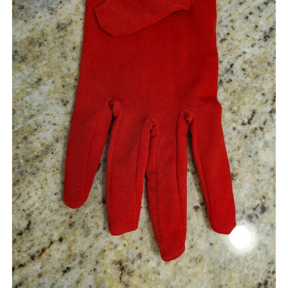 2 Left Hand Vintage Amputee Red Stretch Formal Opera Costume 17